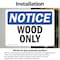 Signmission Wood Only, 14 in W x Rectangle, Vinyl Decal OS-2PACK-NS-D-1014-L-19066 - alternate 3